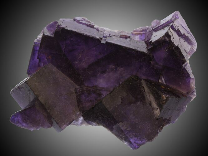 Deep Purple Fluorite Crystals - Múzquiz, Mexico #30396